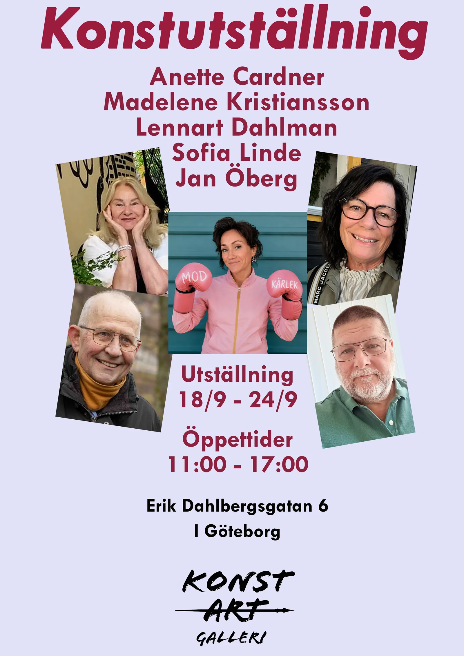 Affisch för utställning 18–24 september 2026 på KonstArt Galleri